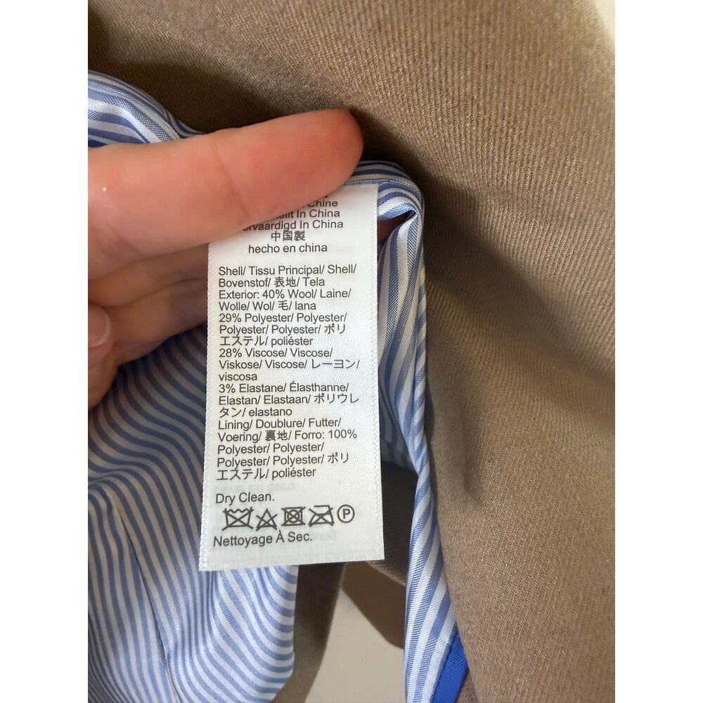 J.Crew Schoolboy Blazer Camel Tan Gold Button Wool Blend NWT Size 14 - Picture 13 of 14